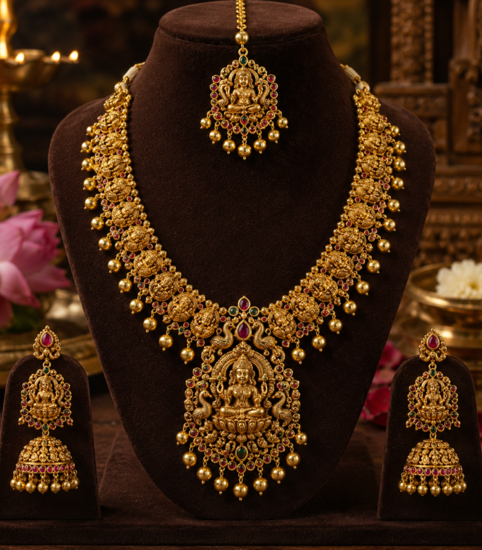 Traditional Temple Necklace Set